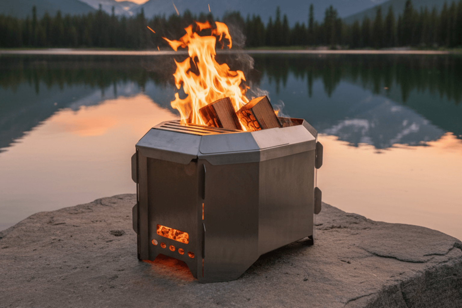 Paslanmaz Çelik Katlanır Ateş Çukuru Izgaralı (2)